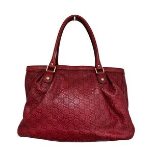 Gucci Sukey Guccissima Handbag Red